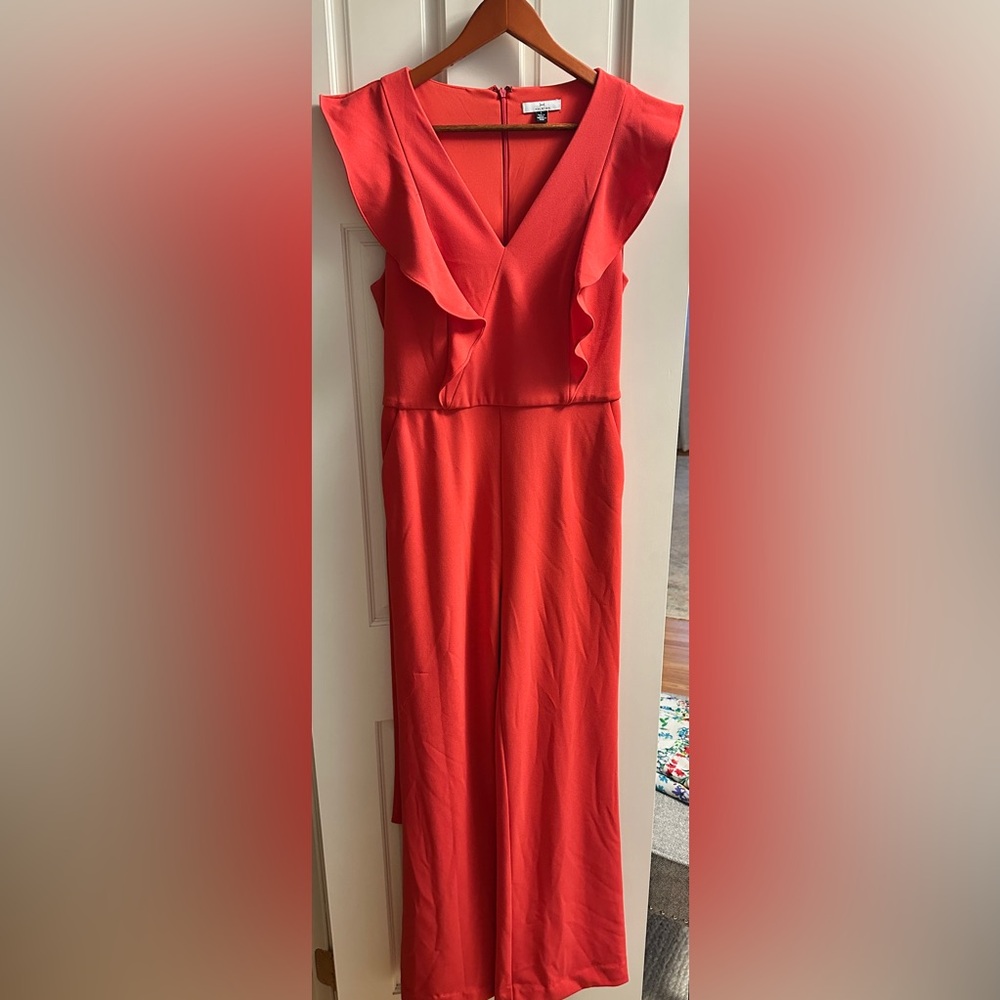 Halston Red Jumpsuit